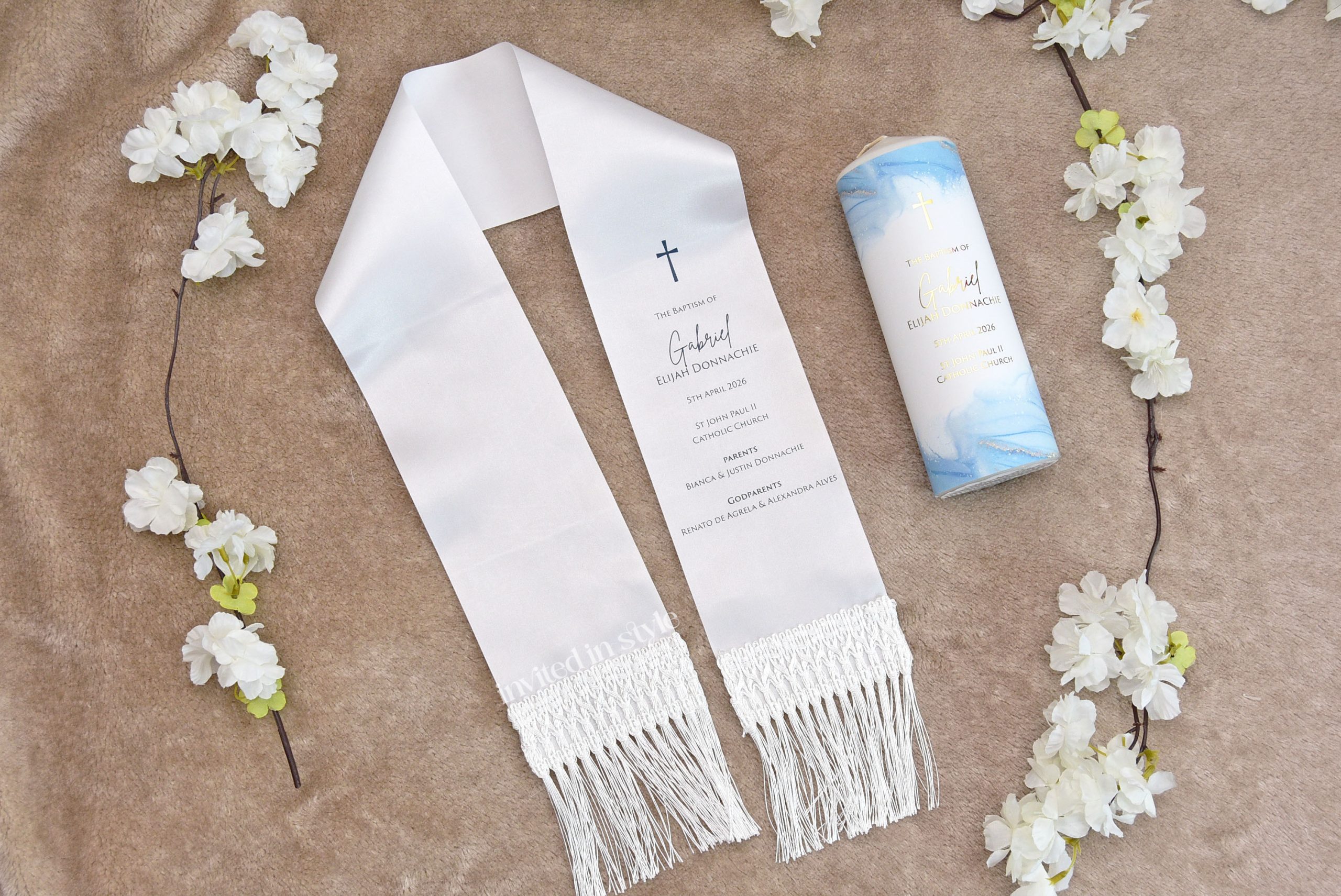 Candle & Stole set - foiled text - Image 2