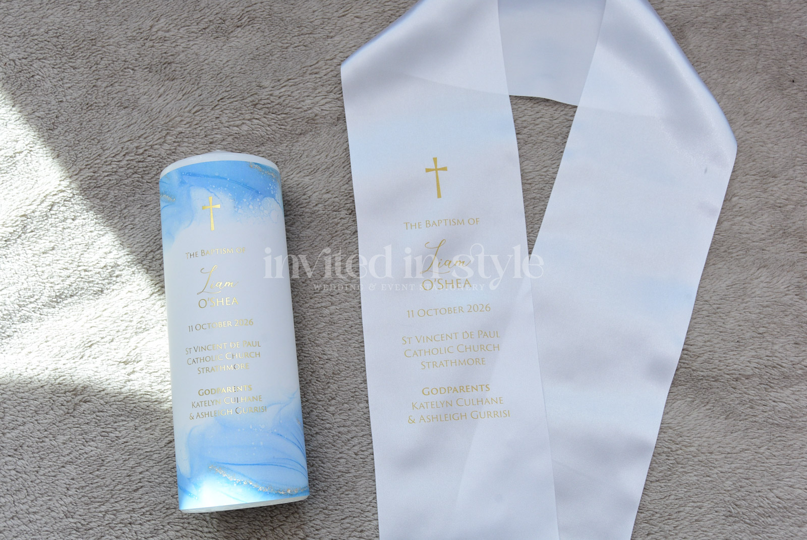 Candle & Stole set - foiled text - Image 3